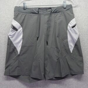 Hylete Shorts Mens Small Above-Knee Activewear Drawstring Athletic Training Gray